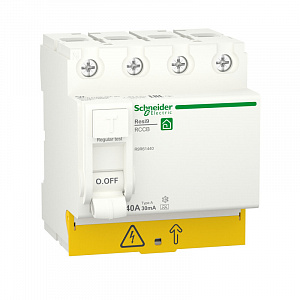 Выключатель дифференциального тока Schneider Electric Resi9 40А 4п 30мА тип A R9R61440