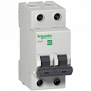 Автоматический выключатель Schneider Electric Easy9 6А 2п B, 4.5кА EZ9F14206