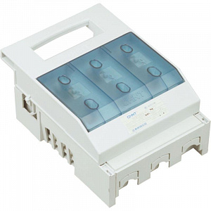 Выключатель-разъединитель CHINT NHR17-100/3 3п 100А откидной с плавкими вставками, вспомогательные контакты 403017