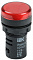 Лампа IEK AD22DS LED красная 24В AC/DC