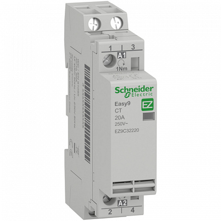 Контактор Schneider Electric Easy9 CT 20А 2НО, 230/250В AC 50Гц