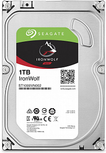 Жесткий диск Seagate IronWolf 1TB 5.9K SATA 3.5"6G, 64MB ST1000VN002