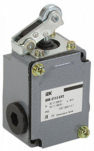 Выключатель концевой IEK ВПК-2112-БУ2 рычаг с роликом IP65 KV-1-2112-1