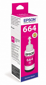 Картридж Epson T6643 струйный пурпурный 7500 стр C13T66434A