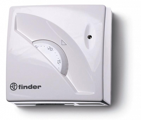 Термостат комнатный Finder 1СО 16А монтаж на стену поворотная ручка