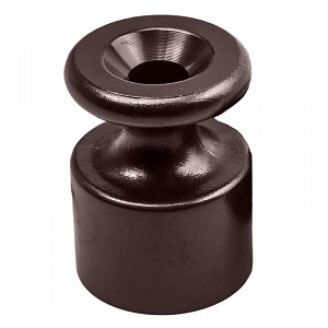 Изолятор Bironi коричневый пластиковый, 100 шт/уп. R1-551-22-100