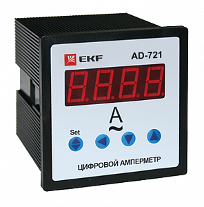 Амперметр цифровой EKF PROxima AD-721 1ф на панель 72х72 ad-721