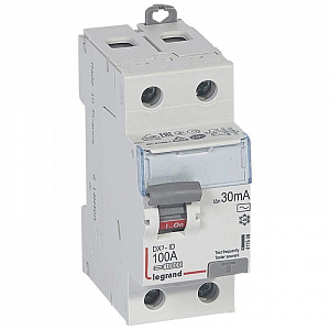 Выключатель дифференциального тока Legrand DX3 2п 100А 30мА тип AC 411508