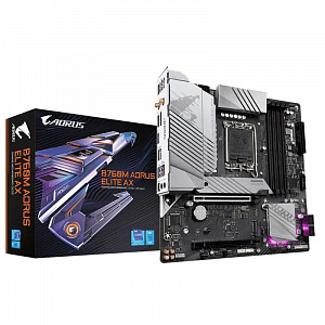 Материнская плата Gigabyte B760M AORUS ELITE AX, LGA1700, B760, ATX B760M AORUS ELITE AX