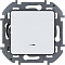 Переключатель одноклавишный с подсветкой/индикацией Legrand Inspiria 10А 250В безвинтовые зажимы белый