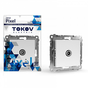 Коннектор TV TOKOV ELECTRIC Pixel механизм белый TKE-PX-A1C-C01