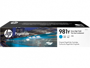 Картридж HP 981Y струйный голубой 16000 стр L0R13A