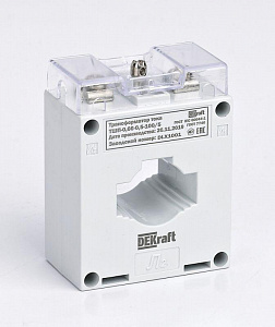 Трансформатор тока DEKraft ТШП-0.66 0.5S 250/5 5ВА d30мм 50105DEK